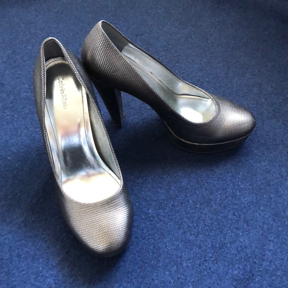 Calvin Klein Metallic Heels